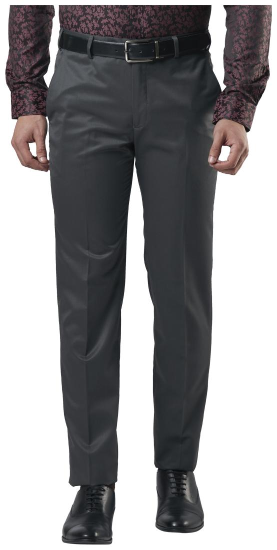 

Nextlook Men Solid Slim Fit Formal Trouser - Grey