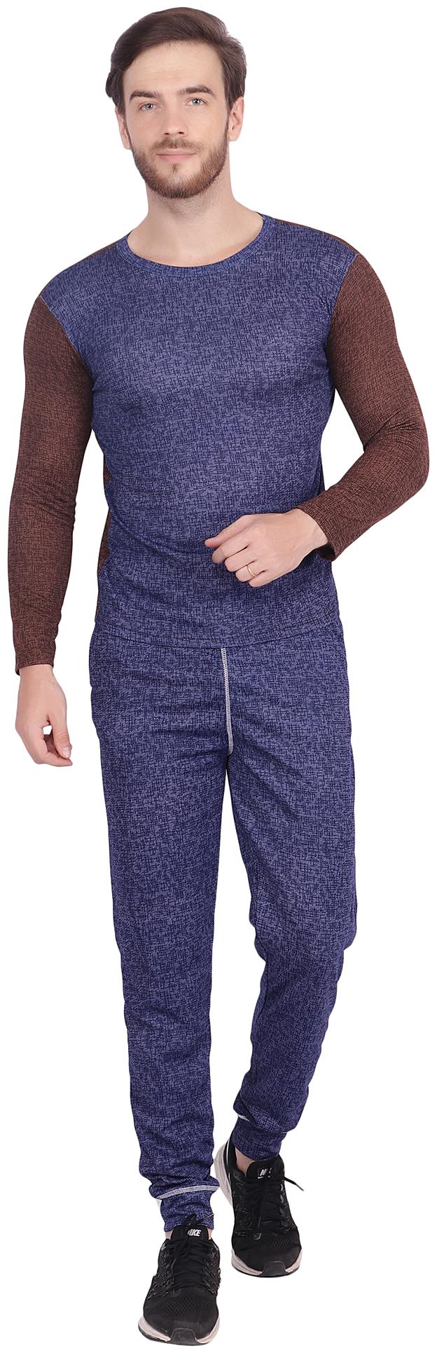 

NICE QUEEN Men Blue Solid Regular Fit Track Suit