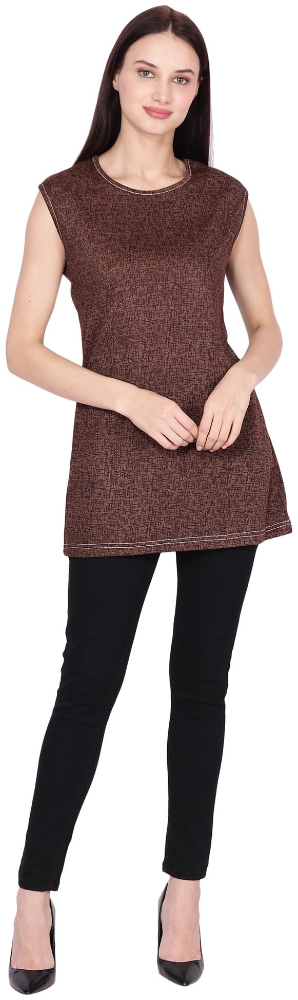 

Nice queen solid brown top for women s