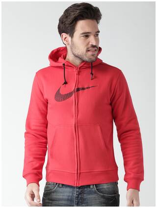 Buy Nike Men Red Hooded Sweatshirt Online For Men Paytm Mall