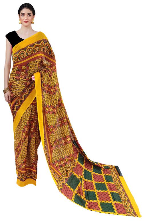 

NIKHILAM Cotton Multi Printed Regular Saree For Women
