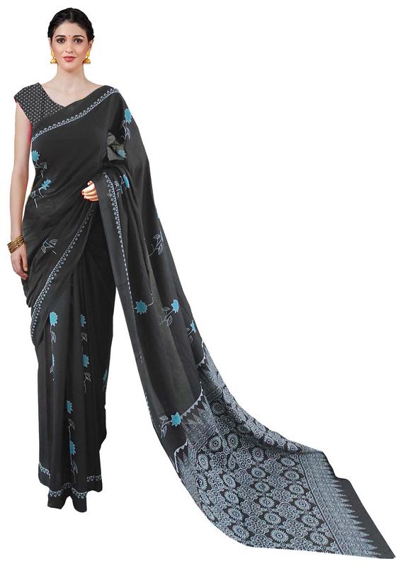 

NIKHILAM Cotton Multi Printed Regular Saree For Women