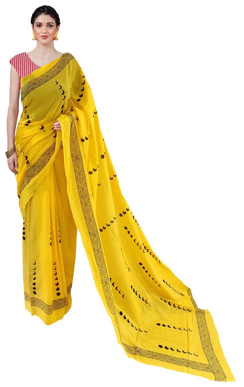 

NIKHILAM Cotton Multi Printed Regular Saree For Women