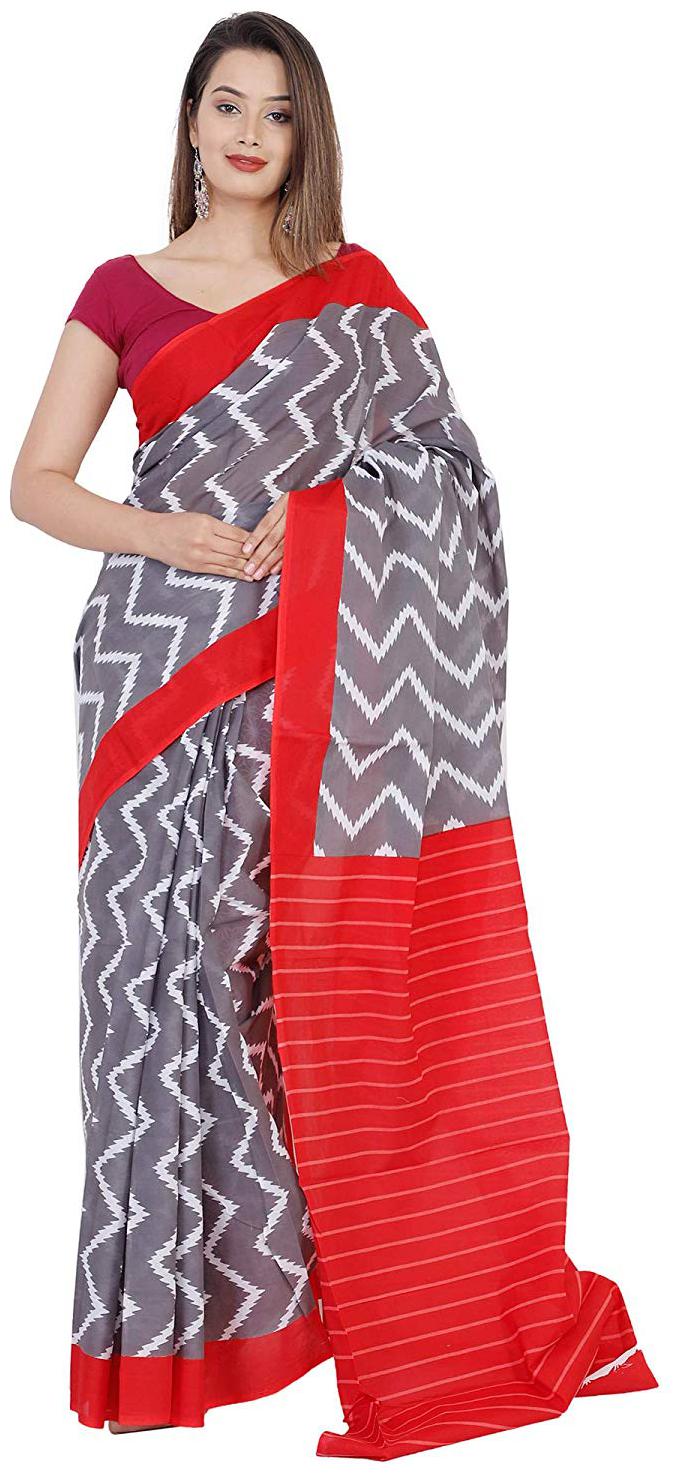 

NIKHILAM Women Cotton Saree Multi