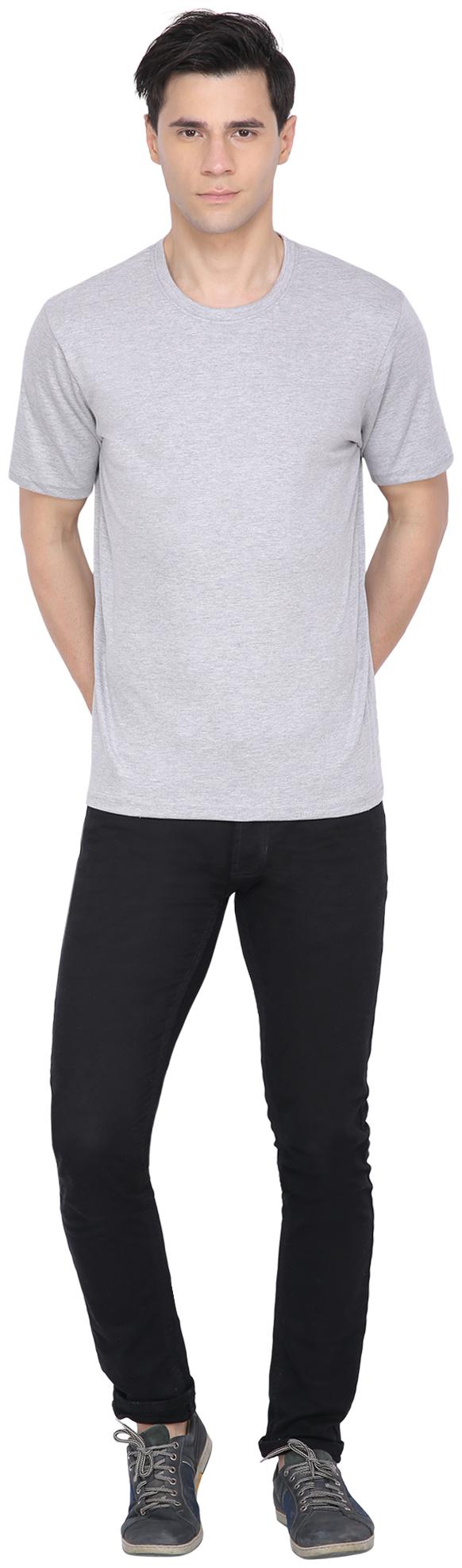 

Nimble Men Grey Regular fit Cotton Round neck T-Shirt - Pack Of 1