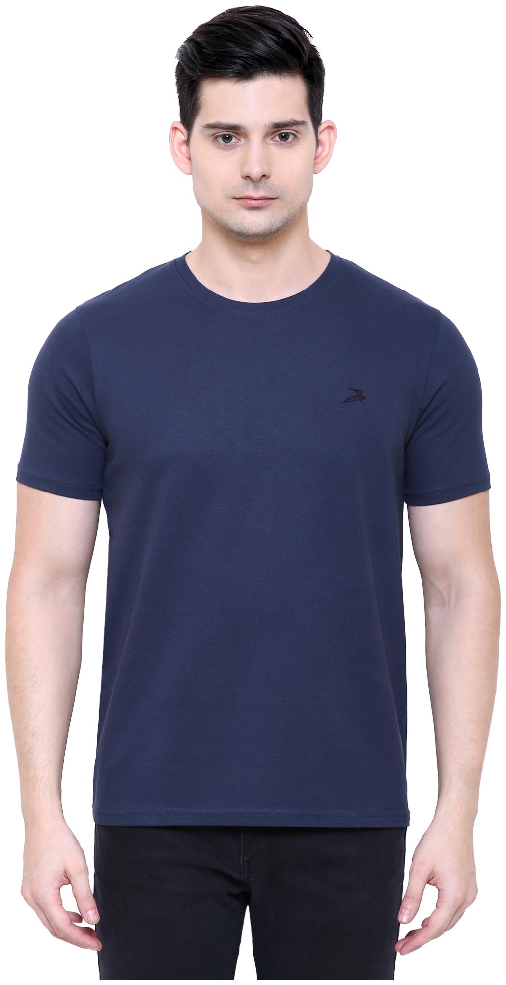 

Nimble Men Navy blue Regular fit Cotton Round neck T-Shirt - Pack Of 1