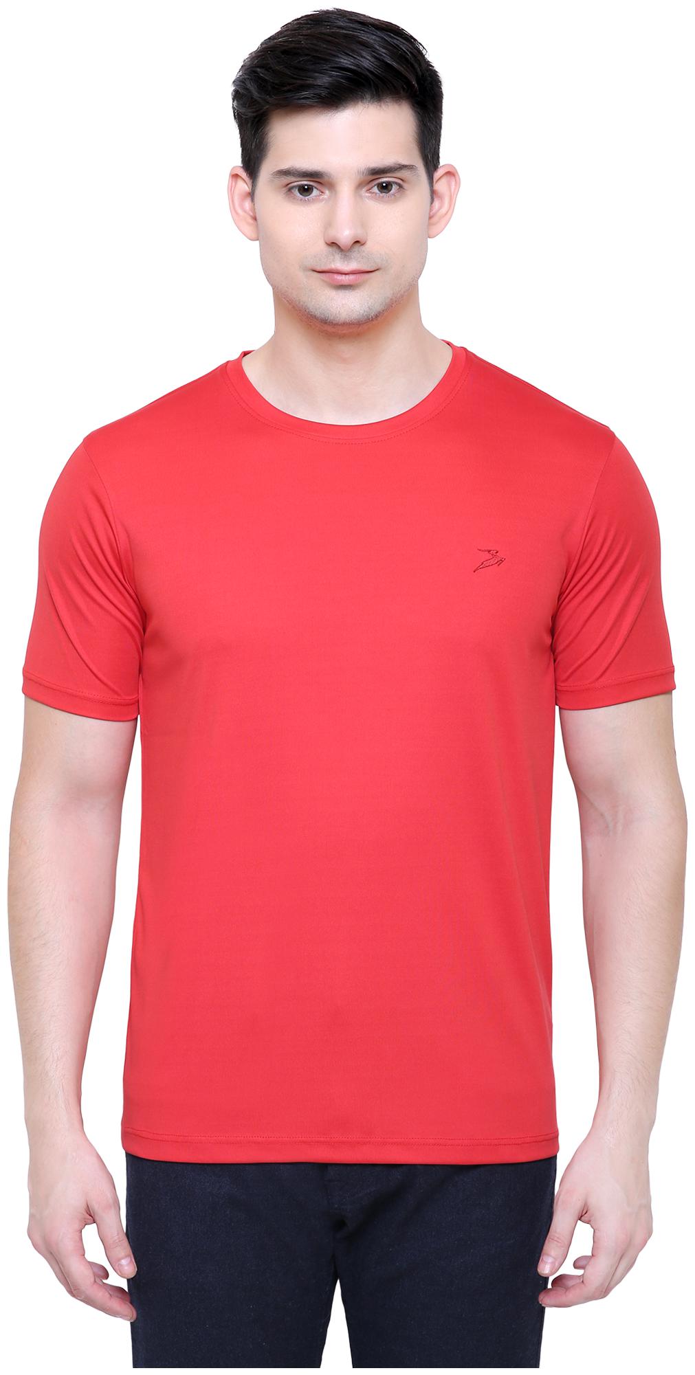 

Nimble Men Red Regular fit Modal Round neck T-Shirt - Pack Of 1