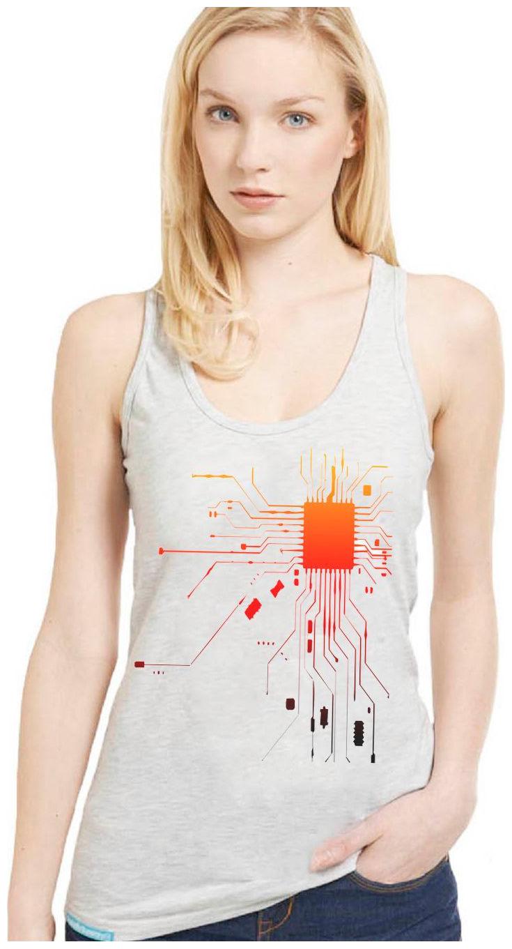 

Nimfill Women White Regular fit Round neck Polyester Tank top