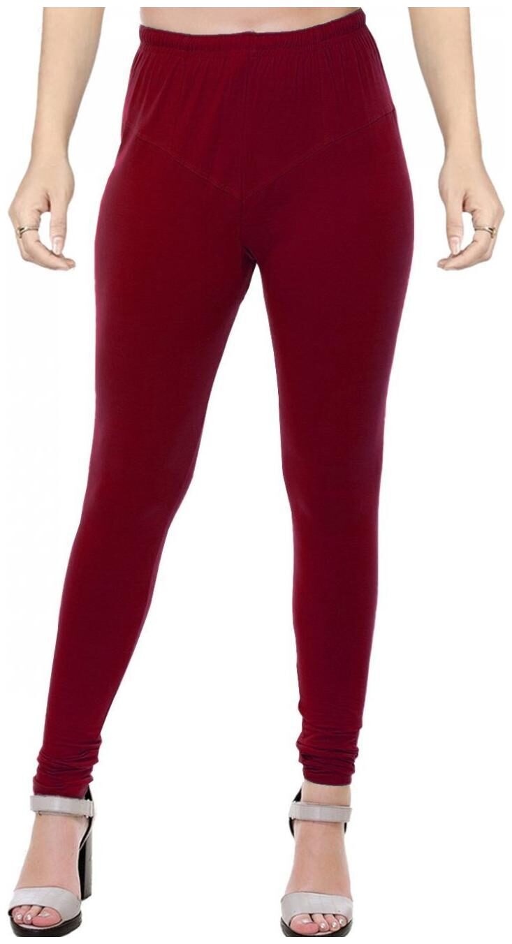 

Nityakshi Full Ankle Length Churidar Cotton Leggings Free Size Up to XL 4 Ways Stretchable with Miyani Elasctic Supports For Women Girls