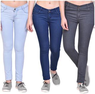 NJ's Women Blue & Navy Relaxed fit Jeans