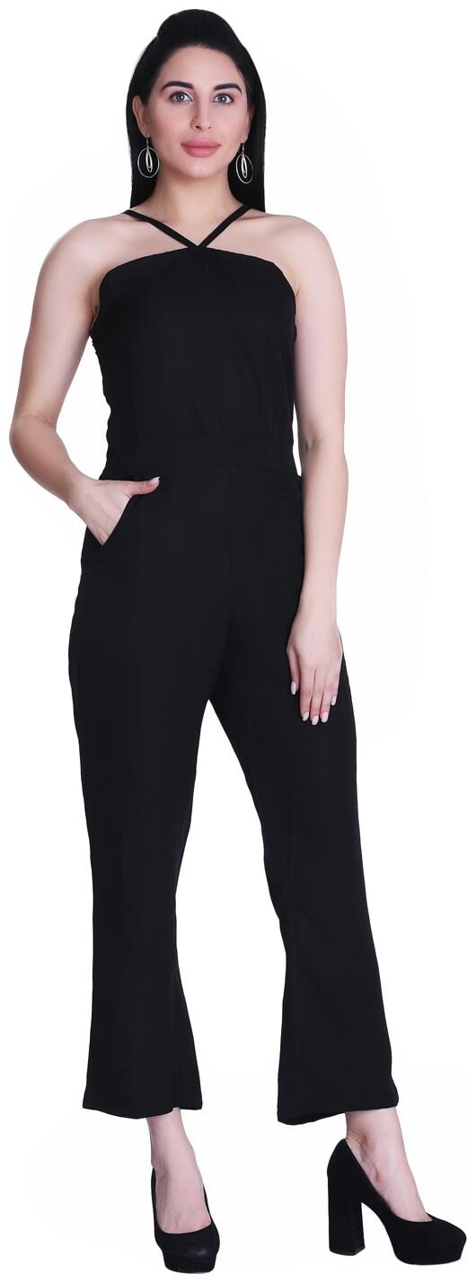 

NONNI FASHION Solid Jumpsuit - Black
