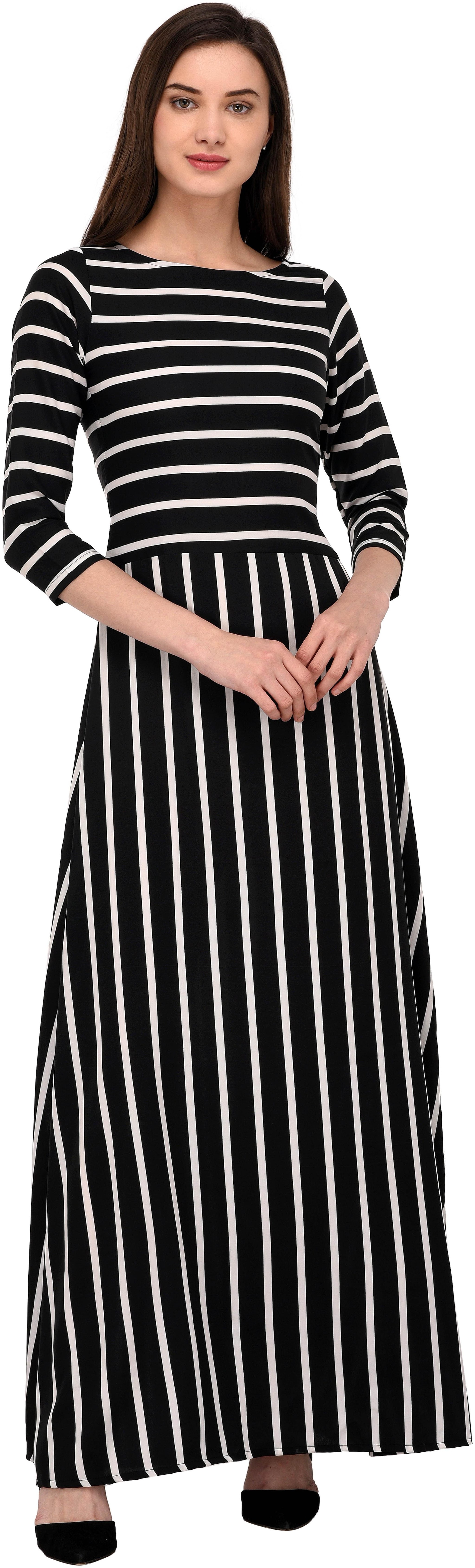 

NOWT BLACK Party Formal and Casual Wear Women Kurti Dress
