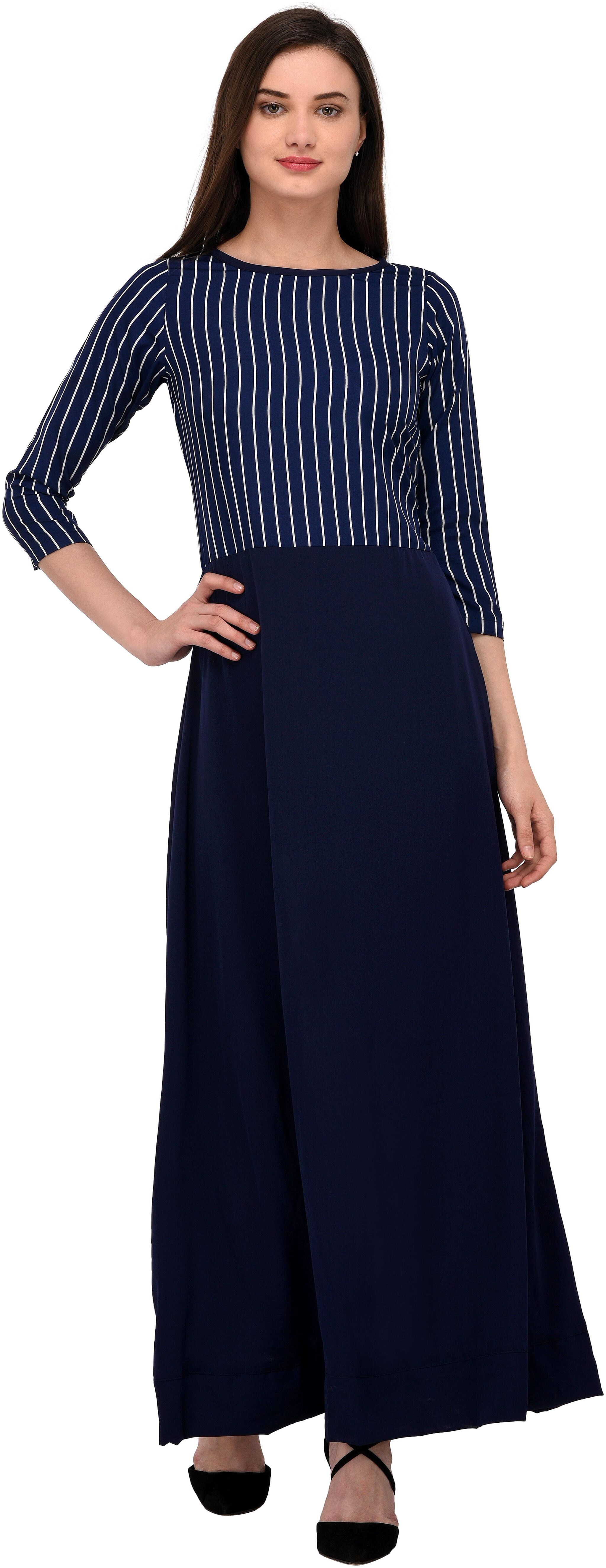 

NOWT Blue Party Formal and Casual Wear Women Kurti Dress