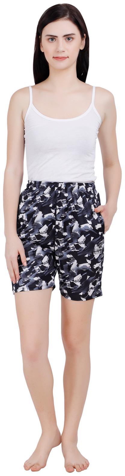 

NSZO Women Printed Regular shorts - Multi