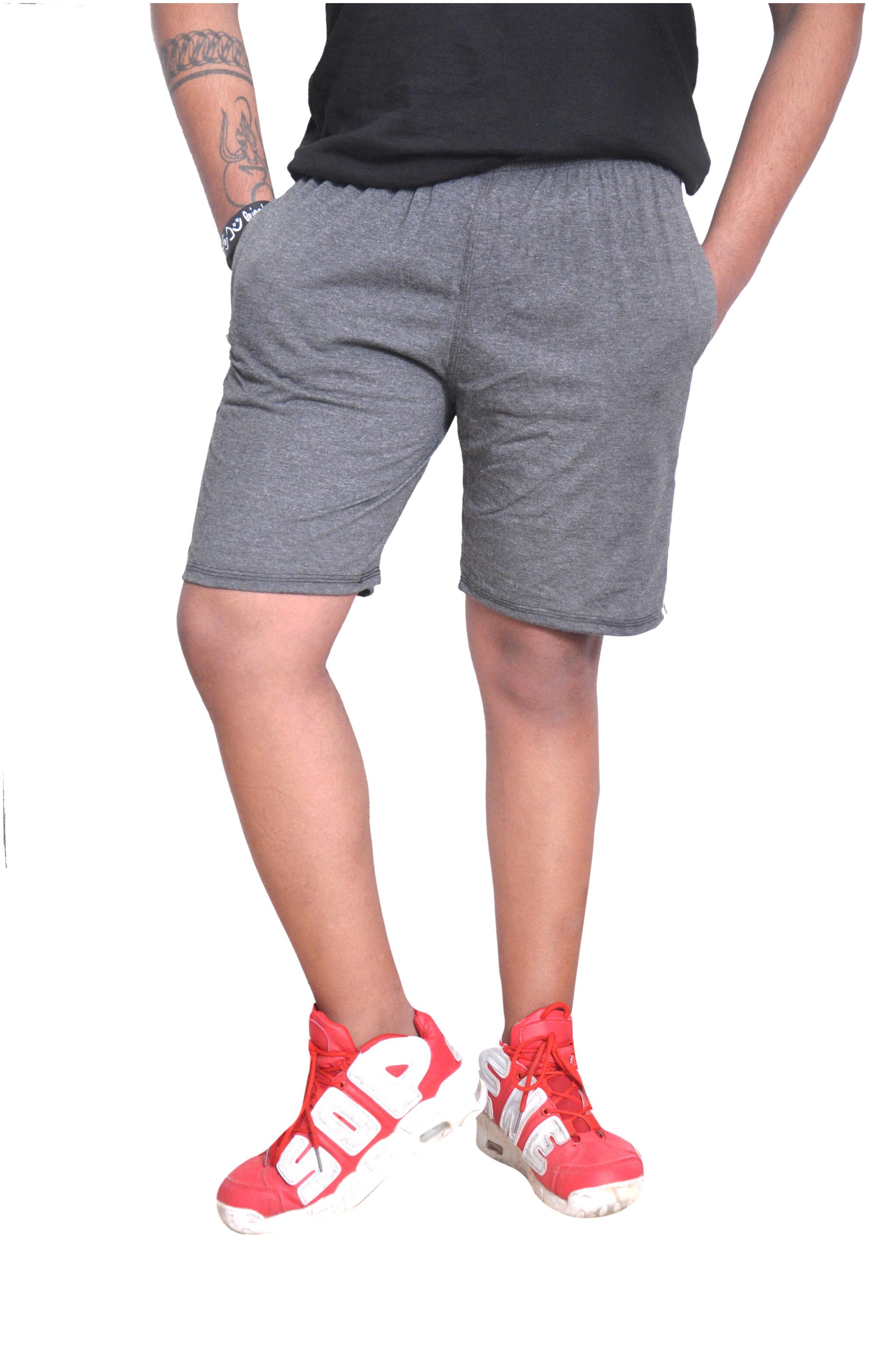 

NSZO Men Grey Regular Fit Regular Shorts
