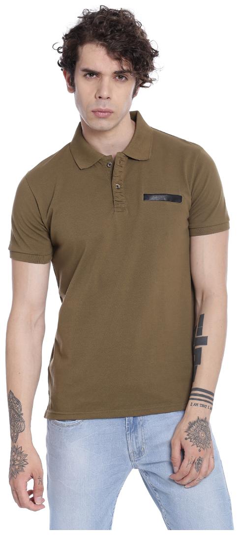 

NUCODE Green 100 Cotton Half Sleeves T-shirt For Men
