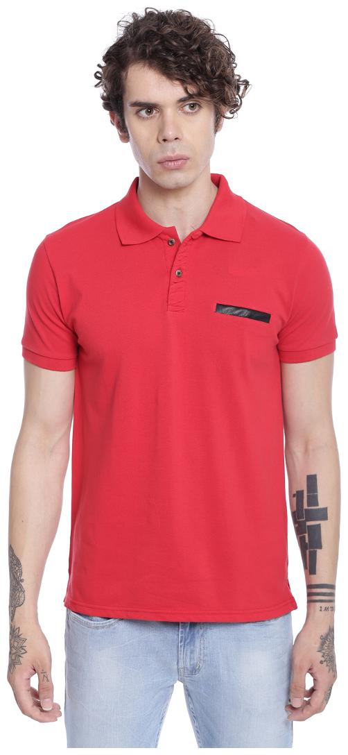 

Nucode Men s Solid T-Shirt - Red