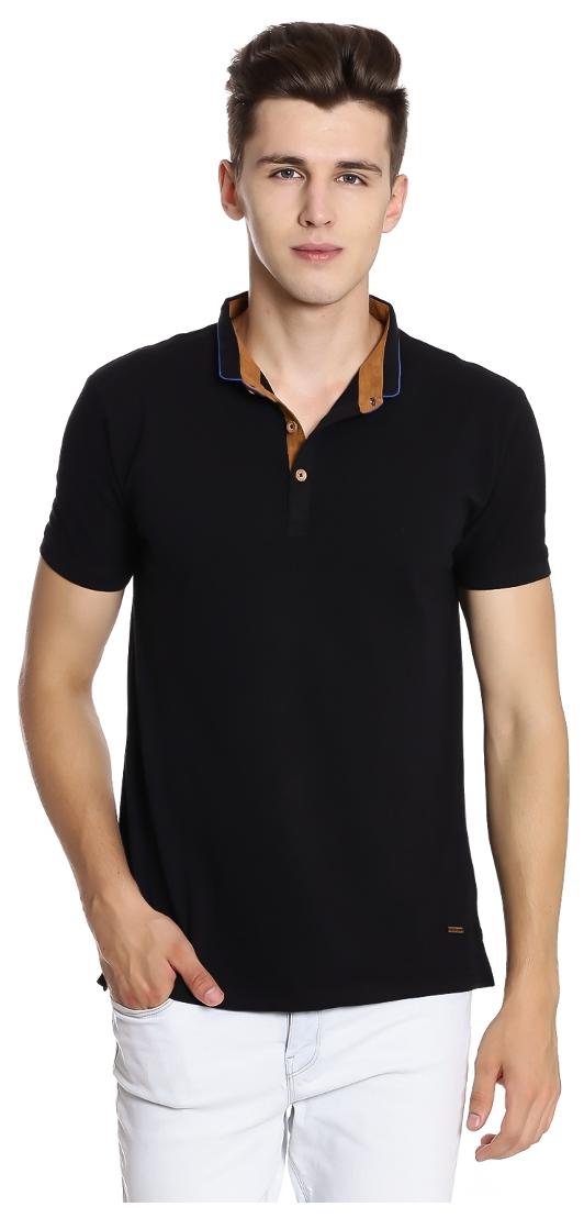 

Nucode Men Black Regular fit Cotton Polo collar T-Shirt - Pack Of 1