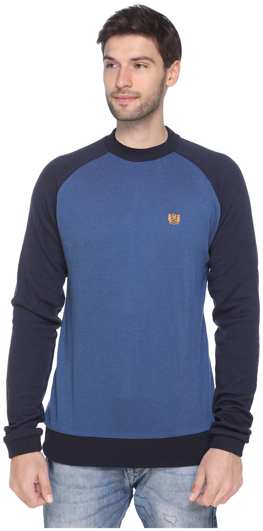 

Numalo Men Blue Round neck Sweatshirt