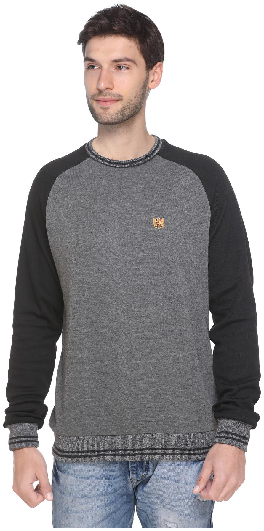 

Numalo Men Grey Round neck Sweatshirt