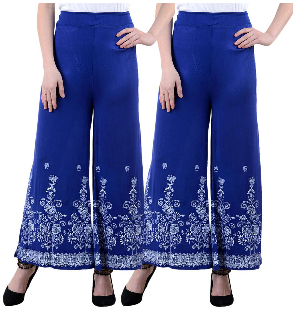 

NumBrave Multi Color Viscose Pack Of 2 Plazzo