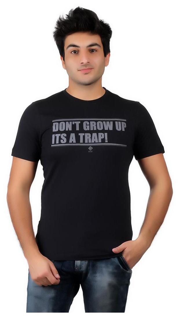 

Numero Uno Men Black Regular fit Cotton Round neck T-Shirt - Pack Of 1