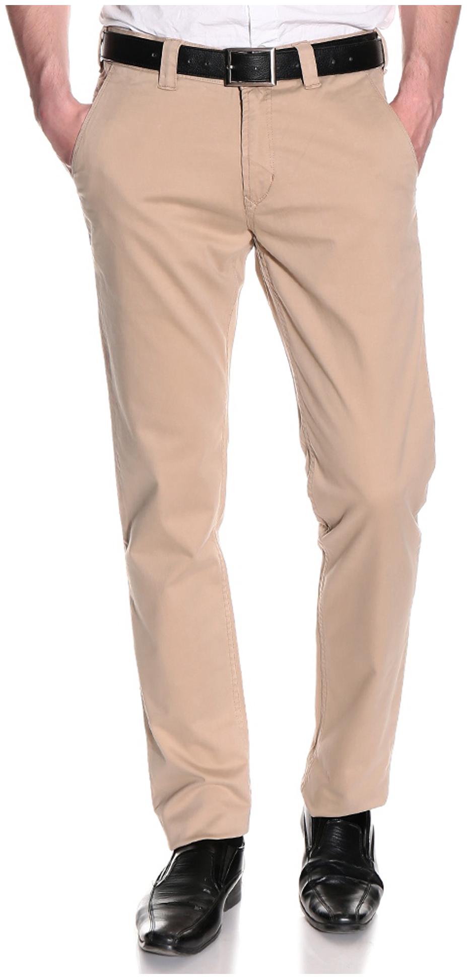 

Numero Uno Men Cream Solid Regular fit Regular trousers