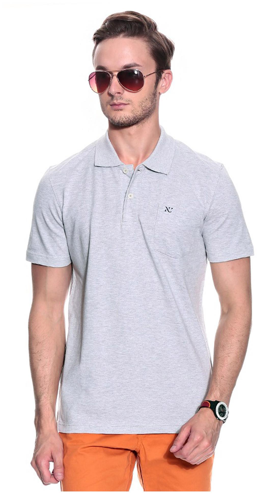 

Numero Uno Men Grey Loose fit Cotton Polo collar T-Shirt - Pack Of 1