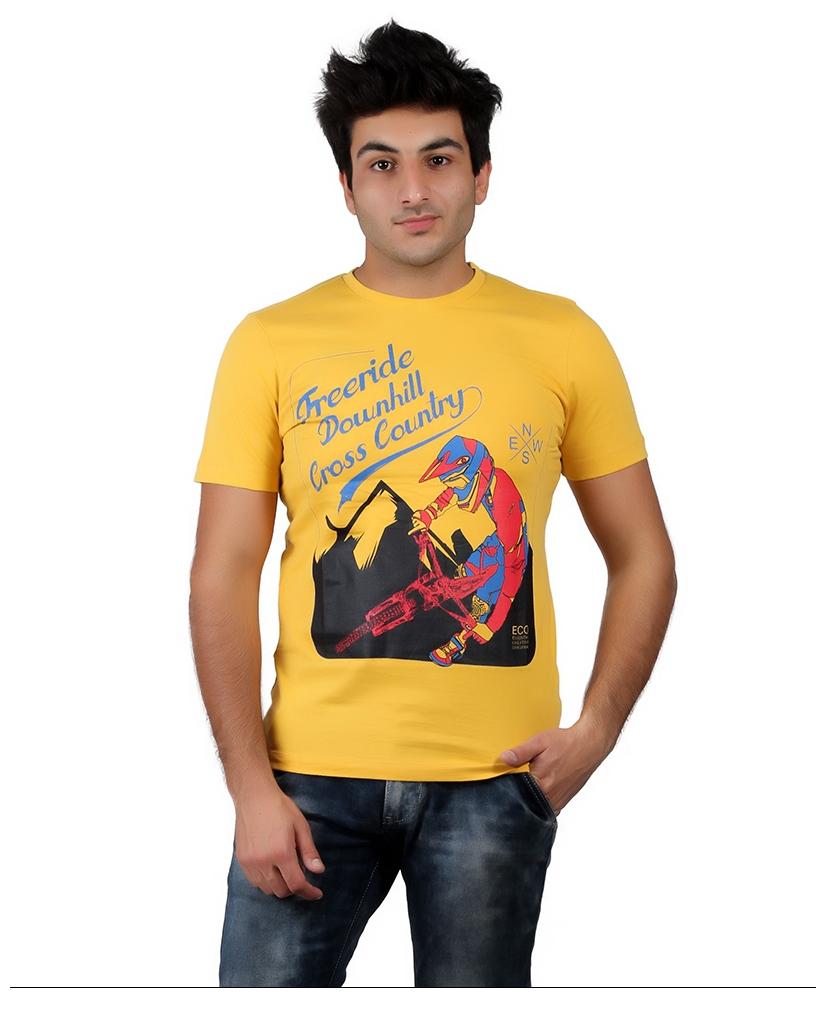 

Numero Uno Yellow Graphic printed T-Shirt