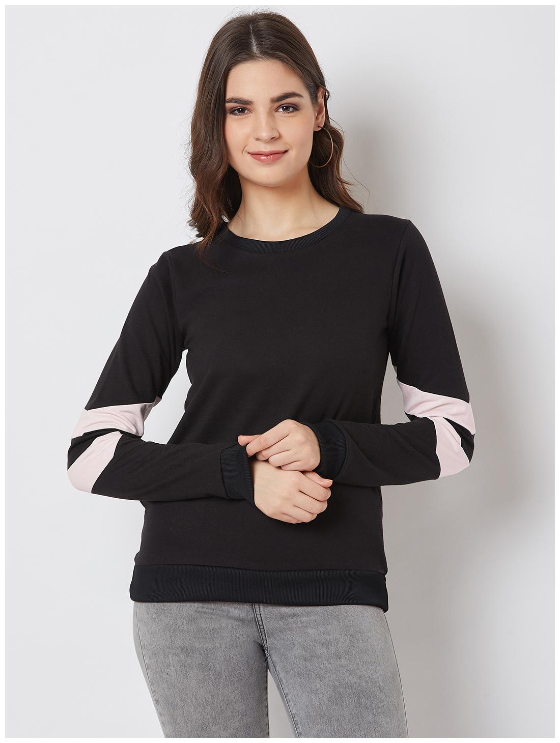 

NUN Women Solid Sweatshirt - Black