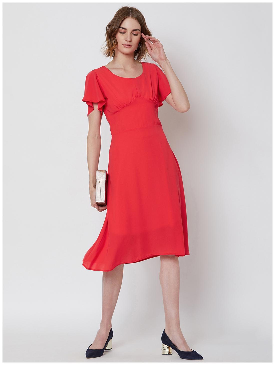 

NUN Pink Solid Empire dress
