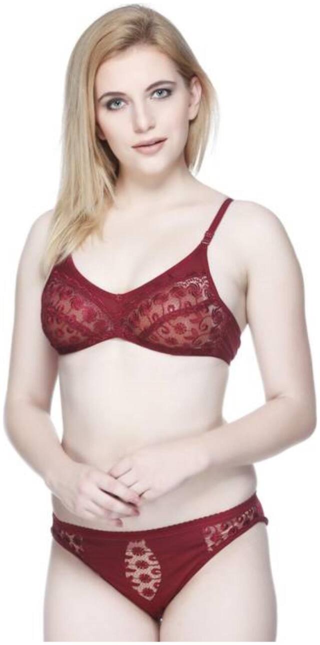 NutexSangini Solid Hipster Minimizer bra - 1 Lingerie Set