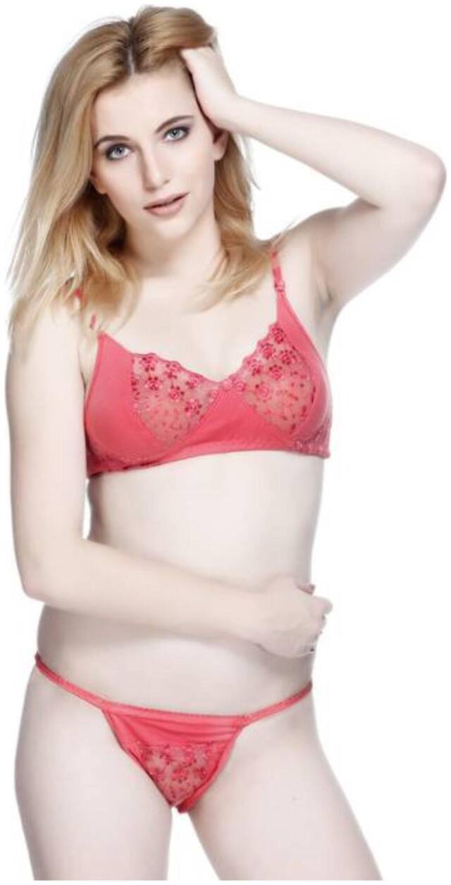 NutexSangini Solid Hipster Minimizer bra - 1 Lingerie Set