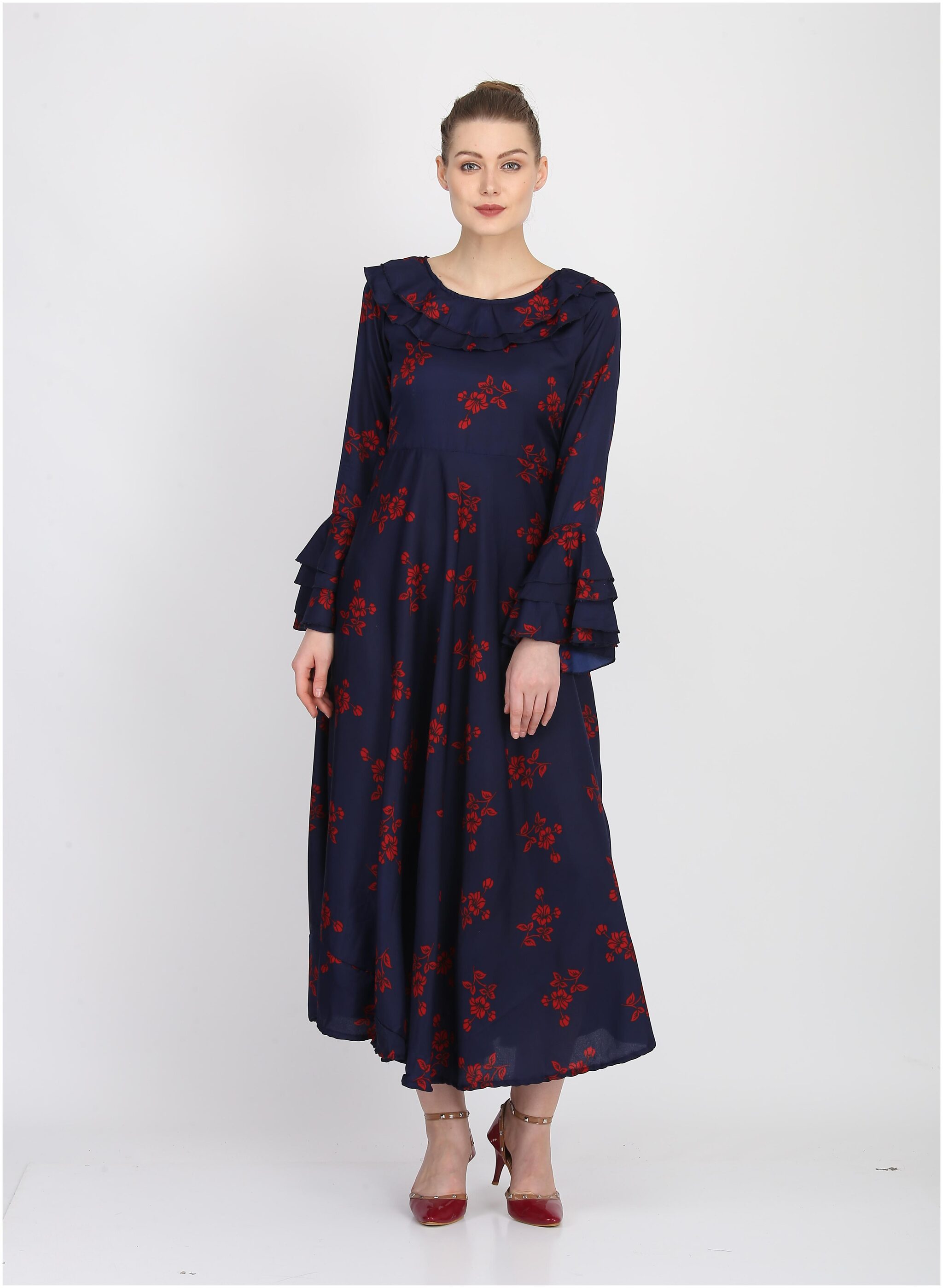

O Madam Blue Floral Maxi dress