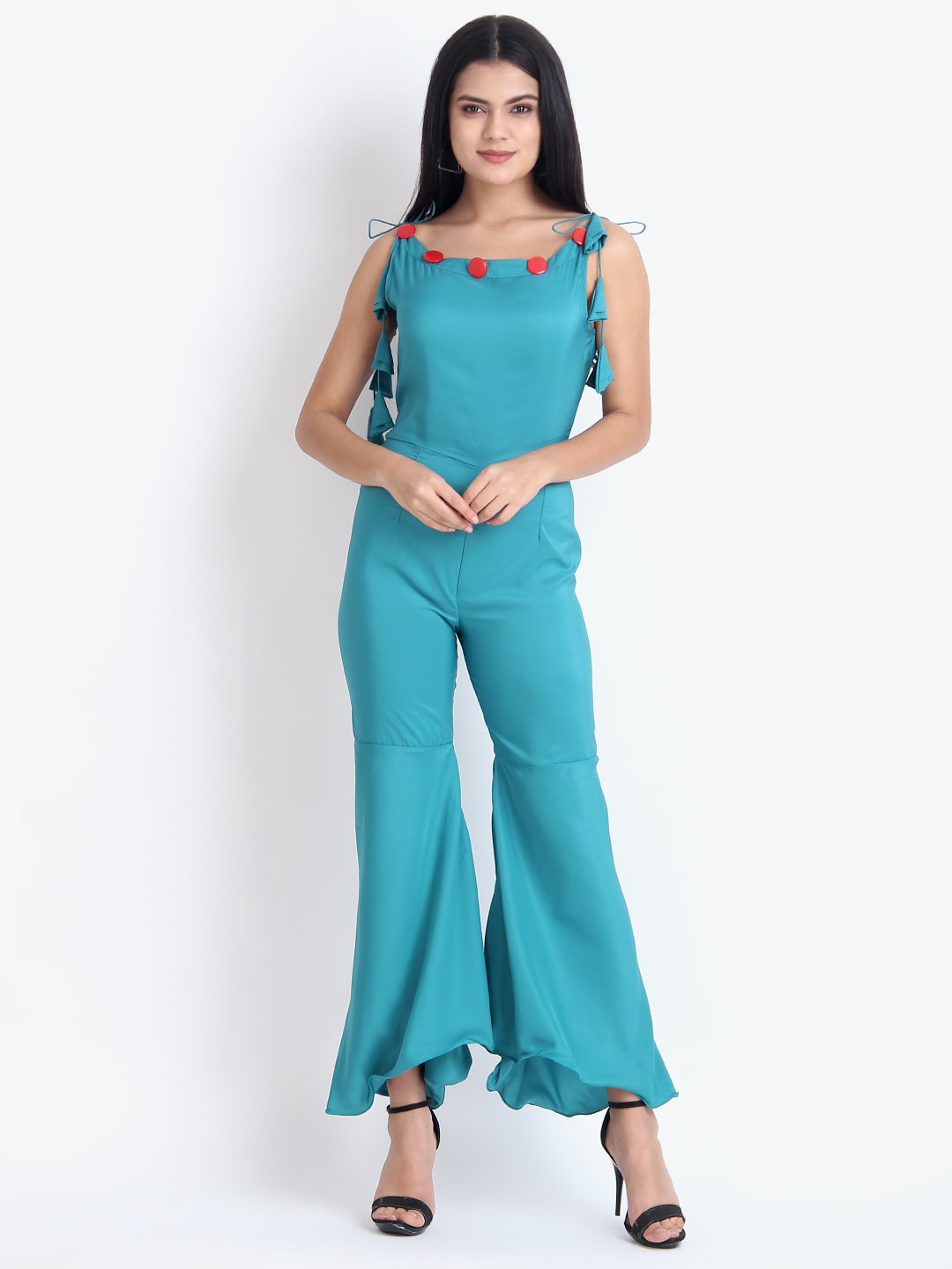 

O Madam Solid Jumpsuit - Blue