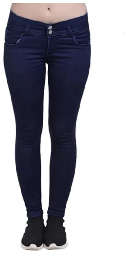 

O Mine Women Navy Blue Mid Waist Denim Ankle Length Slim Jeans