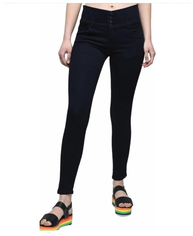 

O MINE Women Black Slim fit Jeans