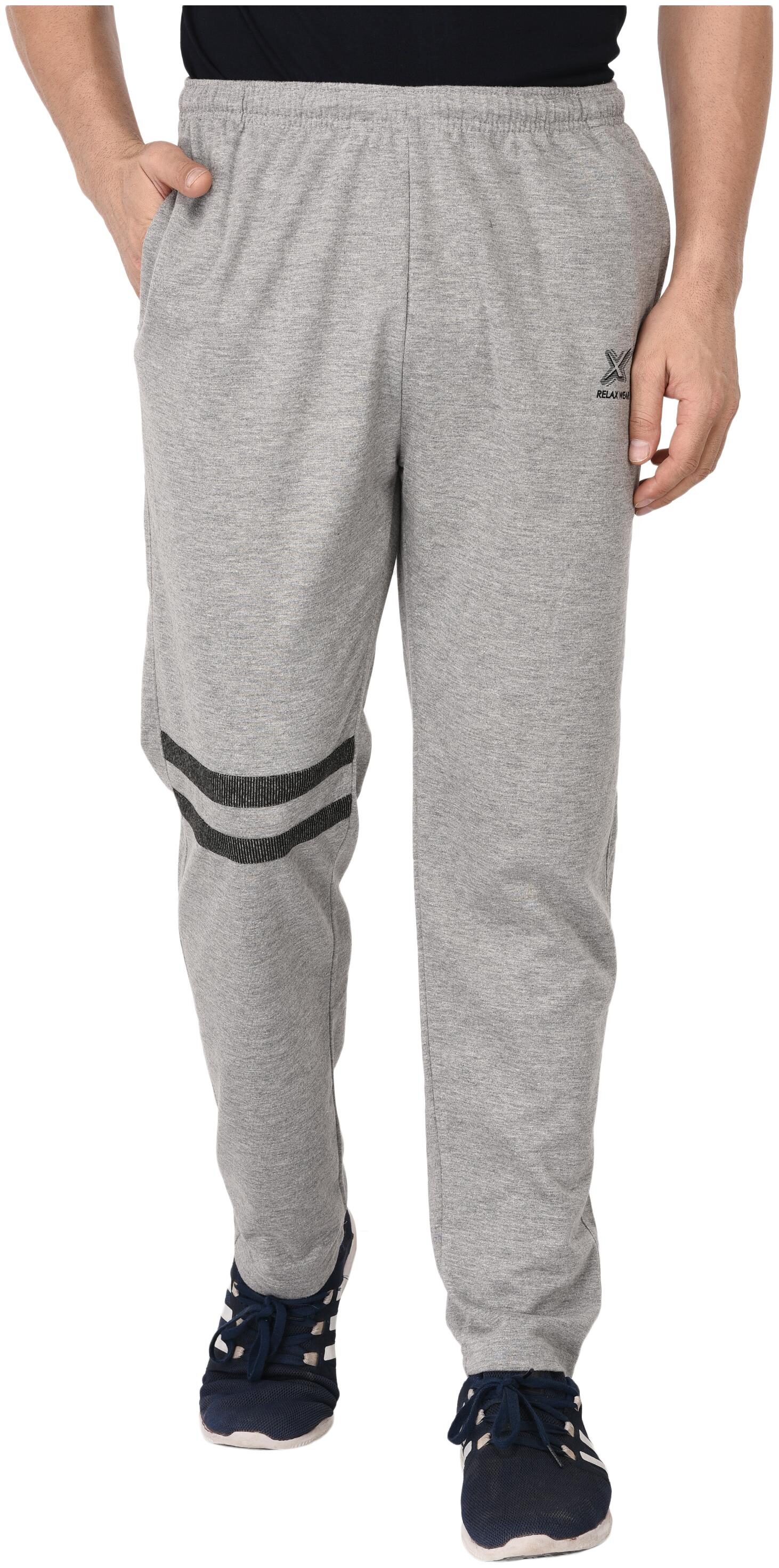 

Odoky Men Grey Solid Regular fit Track pants