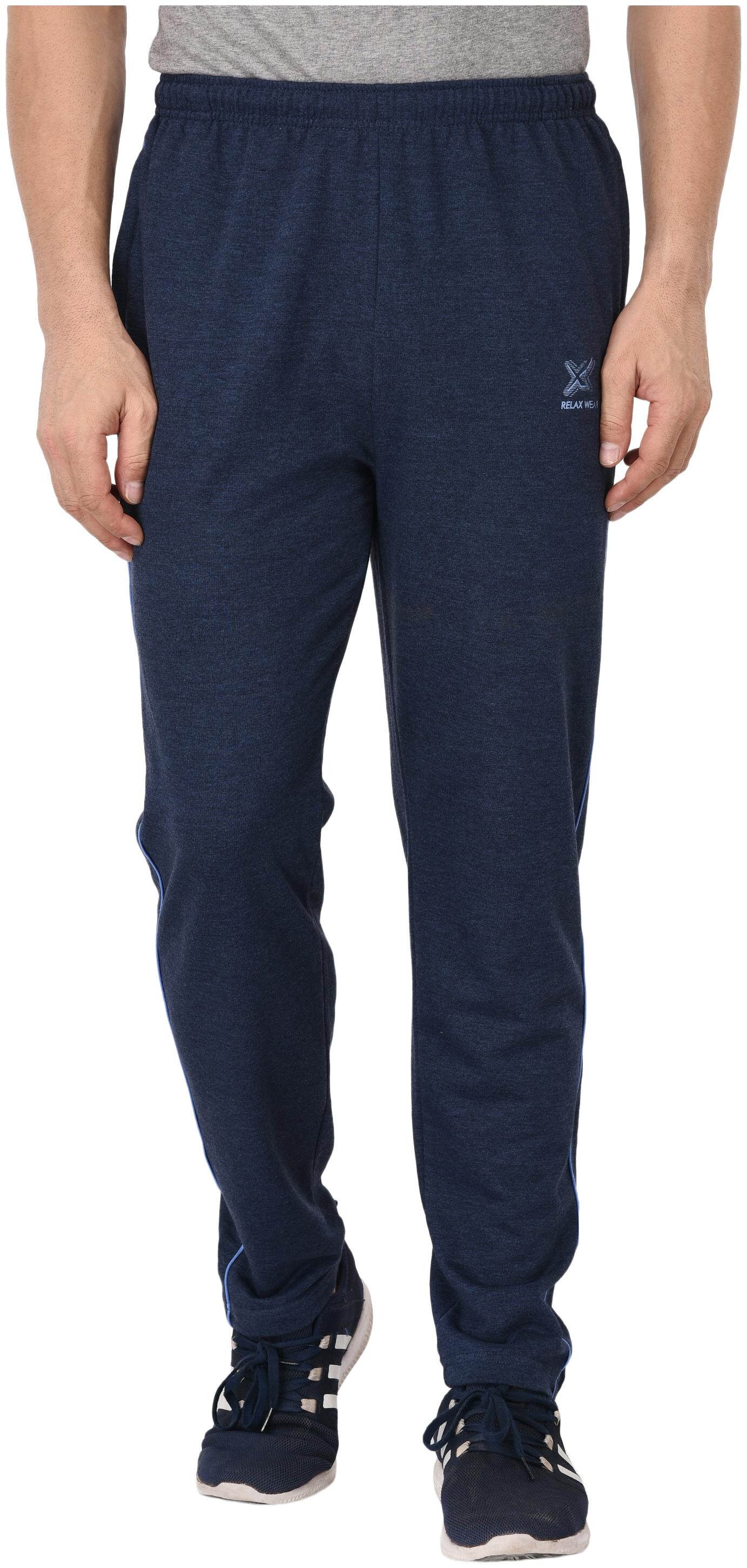

Odoky Men Blue Solid Regular fit Track pants