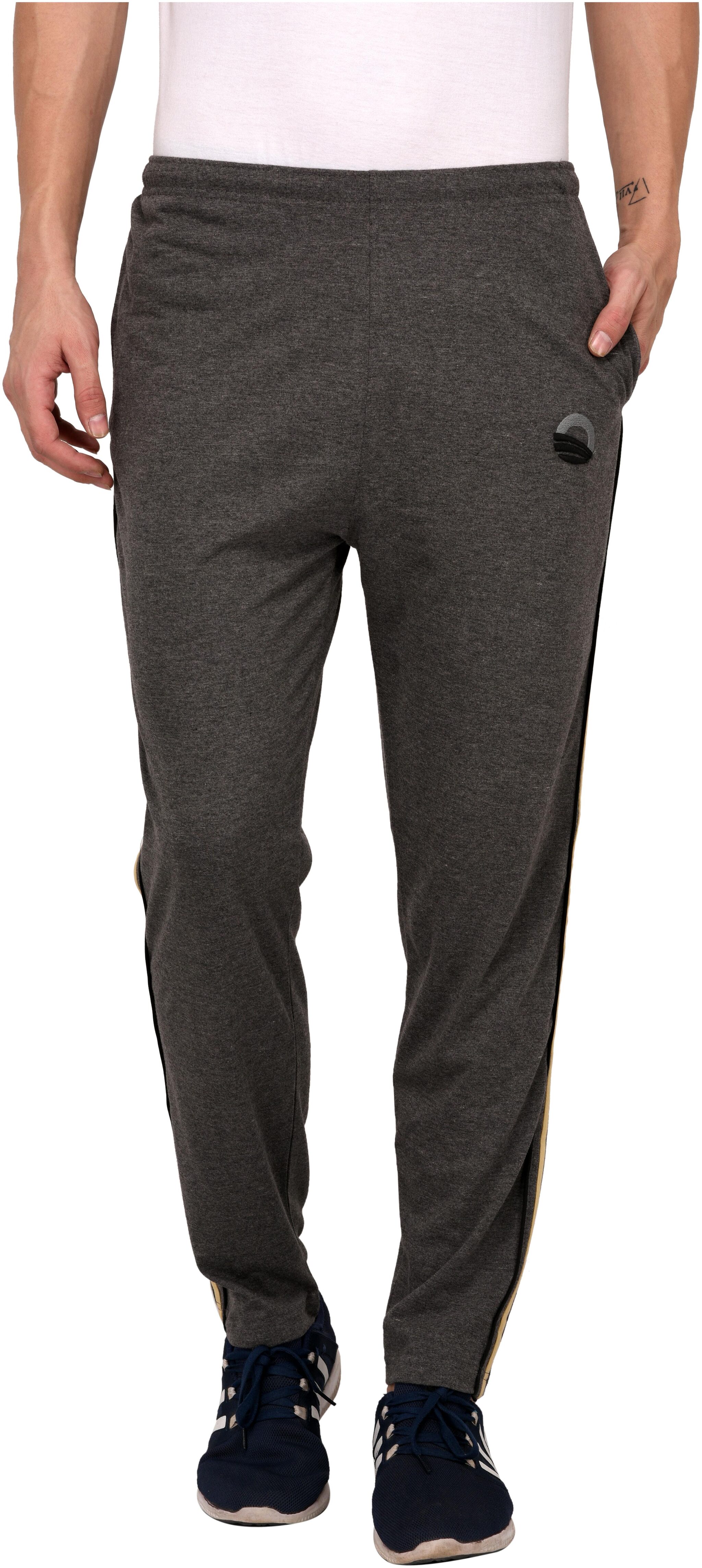 

Odoky Men Grey Solid Regular fit Track pants