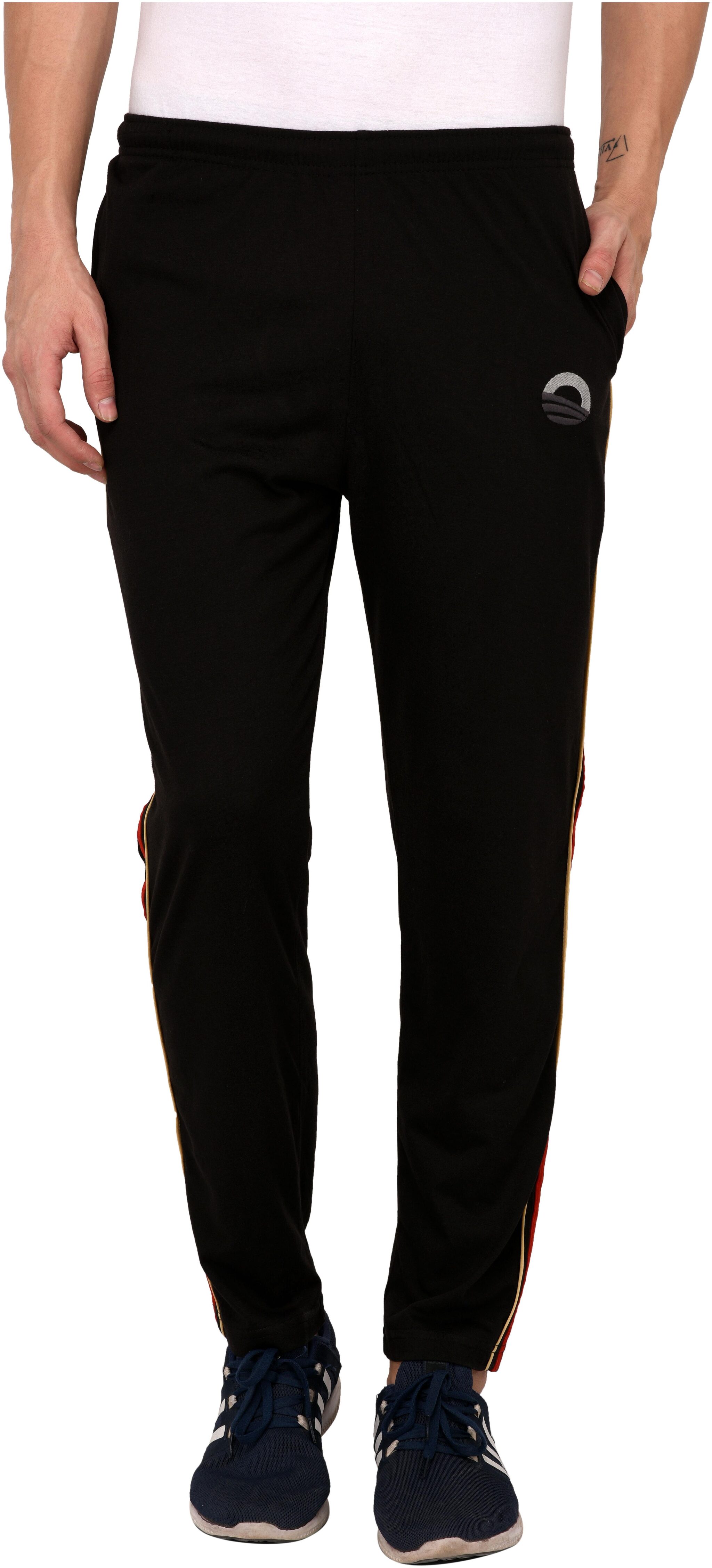 

Odoky Men Black Solid Regular fit Track pants