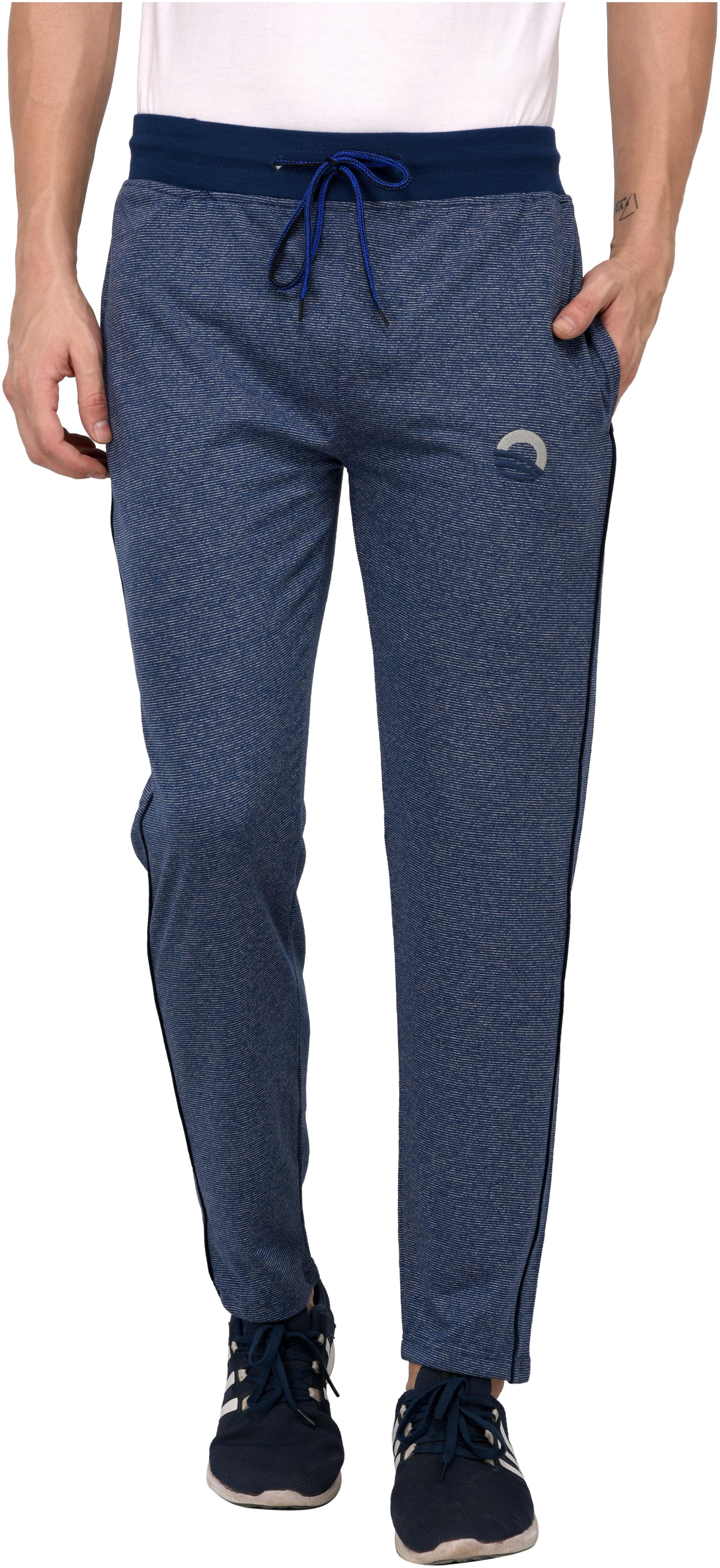 

Odoky Men Blue Solid Regular fit Track pants
