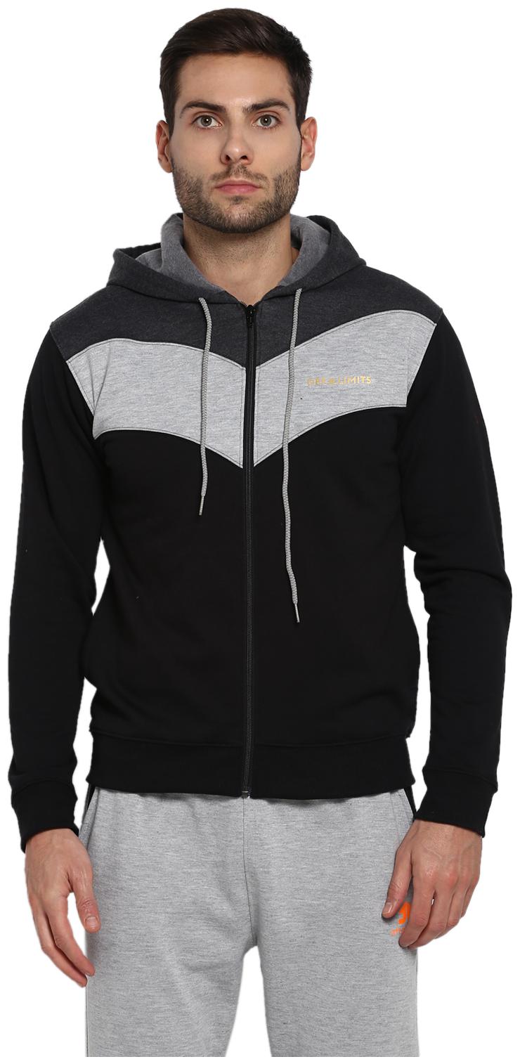 

Off Limits Men Black Grey Hooded Hoodie