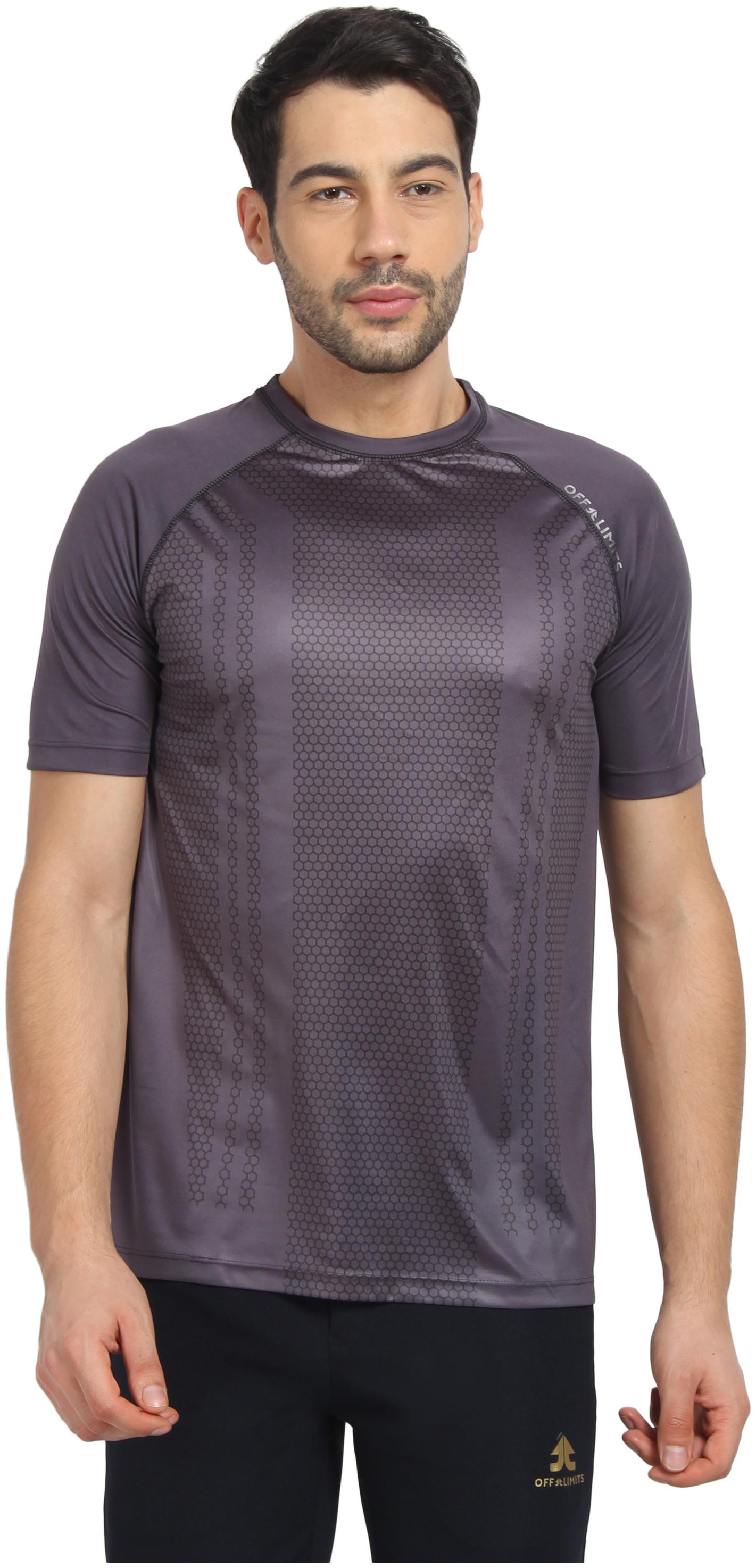 

Off Limits Men Grey Regular fit Polyester Round neck T-Shirt - Pack Of 1