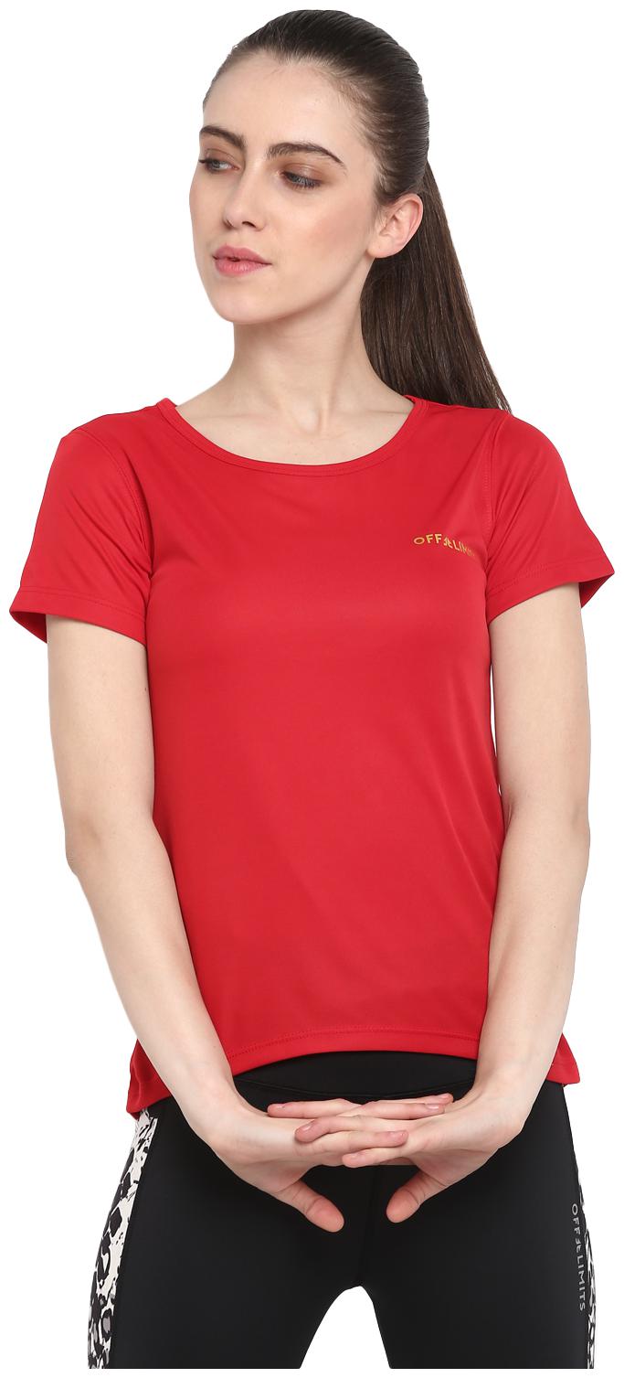 

Off Limits Women Solid Sports T-Shirt - Red