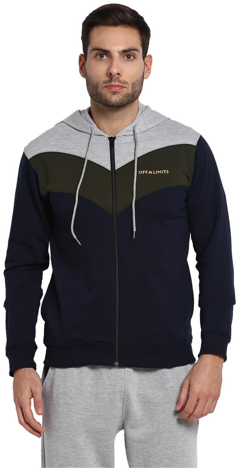 

Off Limits Men Blue Hooded Hoodie