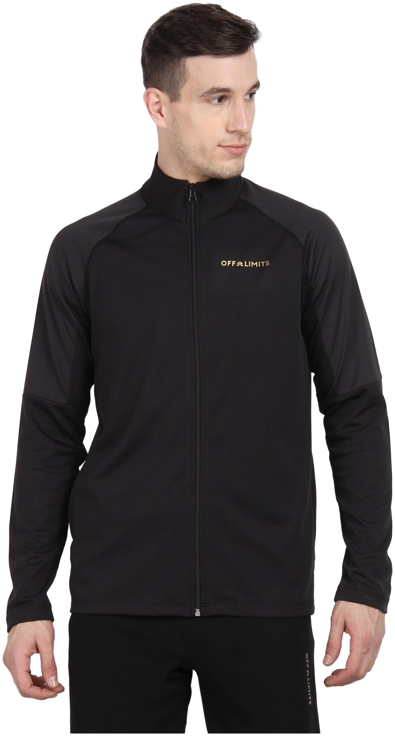 

OFF LIMITS Men Raglan Running Jkt Black Jacket