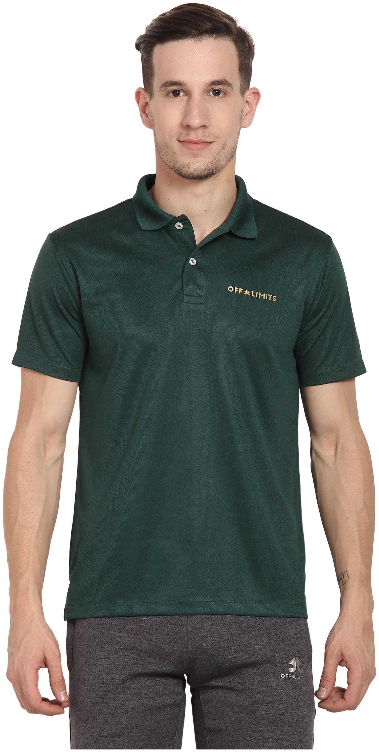 

Off Limits Men Green Regular fit Polyester Polo collar T-Shirt - Pack Of 1