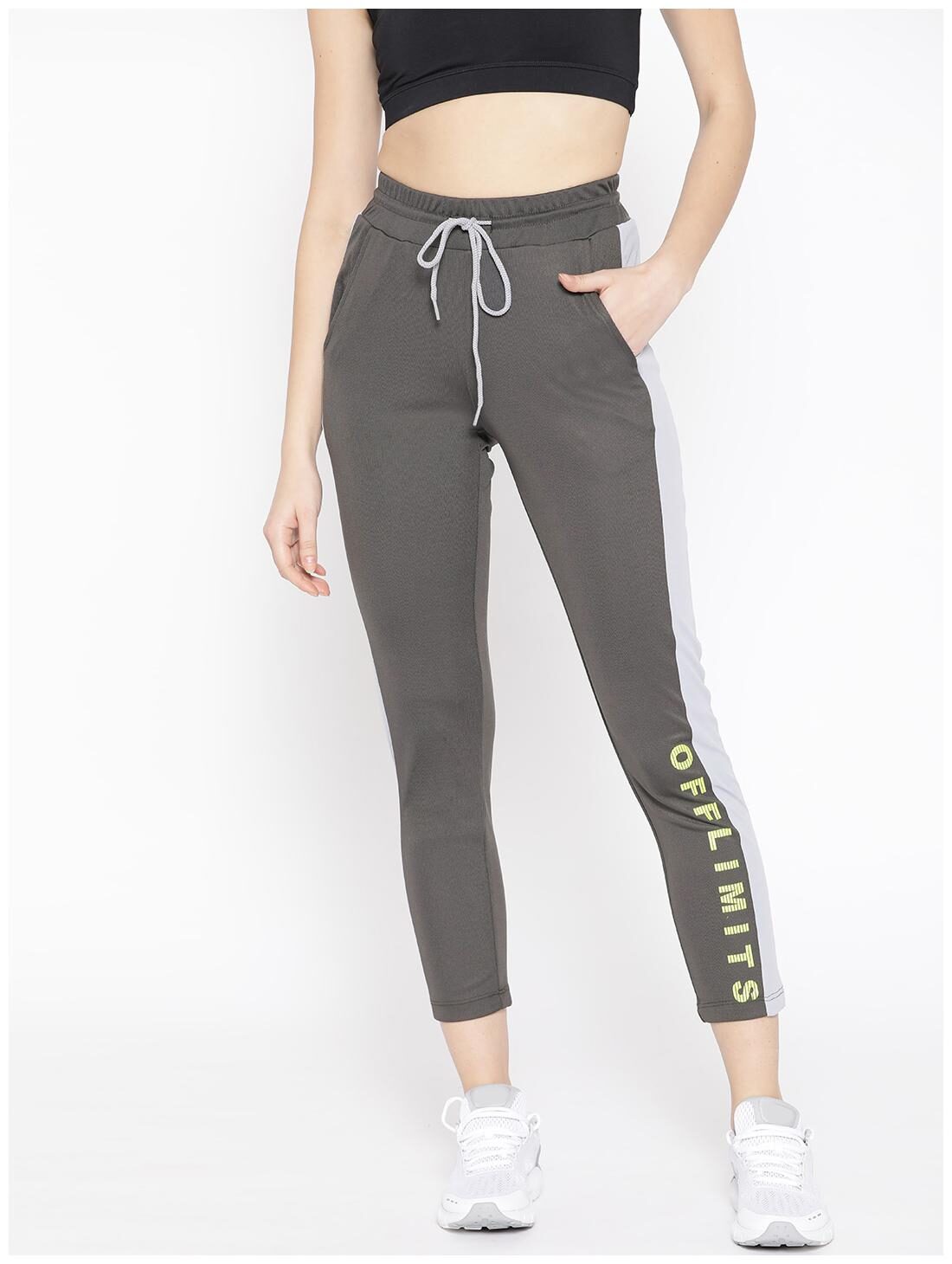 

Off Limits Women Regular fit Polyester Solid Track pants - Grey
