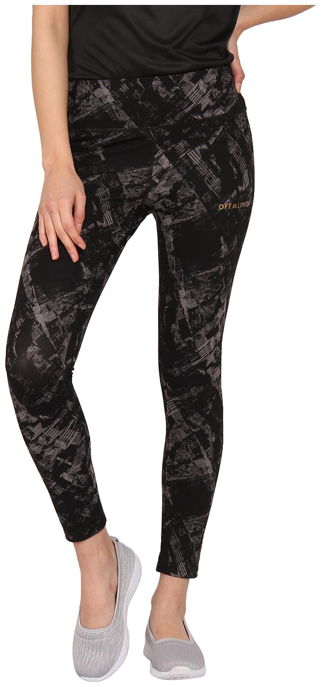 

Off Limits Printed Tights - Black Grey